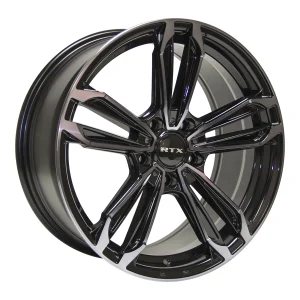 RTX Wheels – Ultra 5 – Black – 18″x8″ 42mm – Summer Wheels – 082814